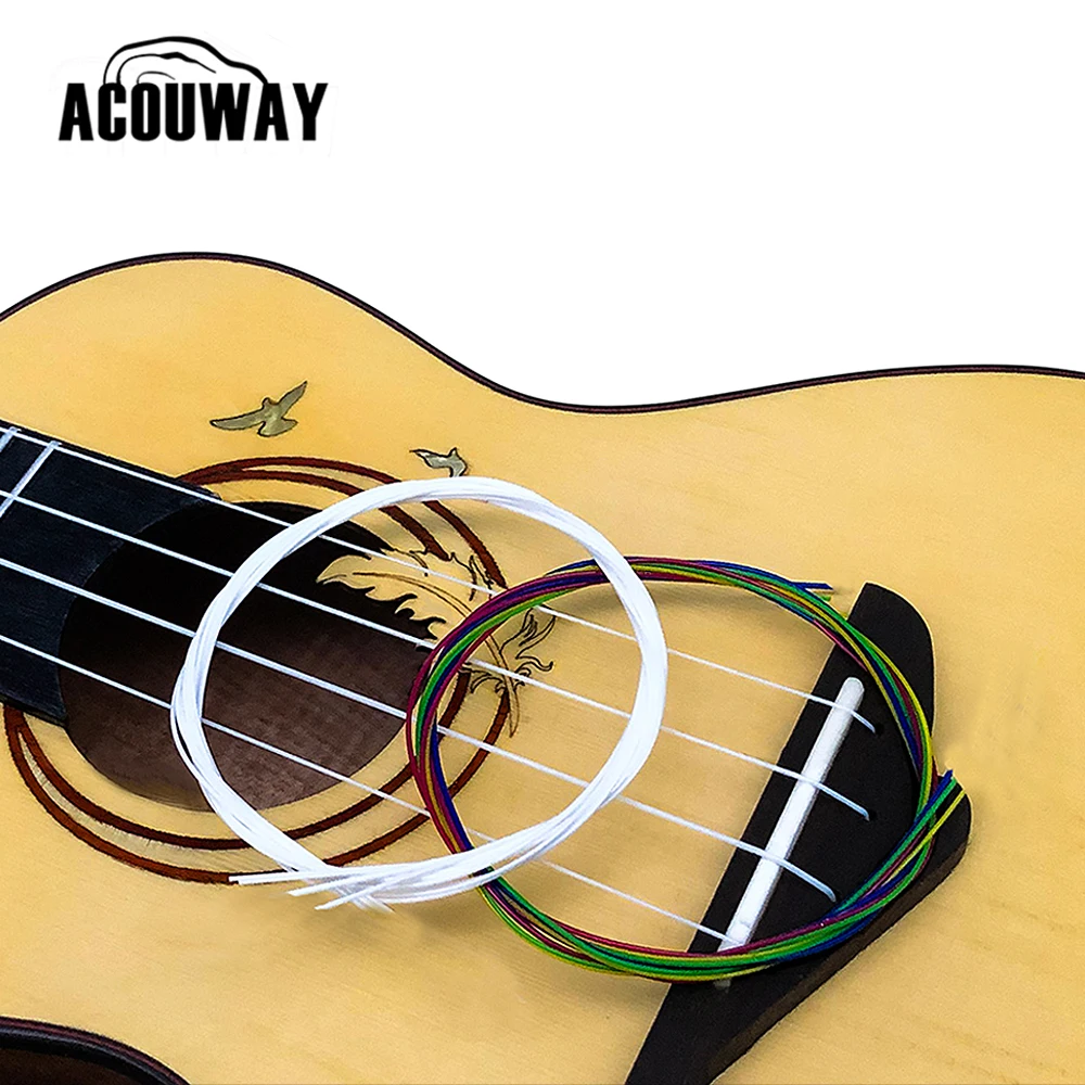 Acouway Струны для укулеле нейлон материал прочный ukelele (4 шт./компл.) сопрано
