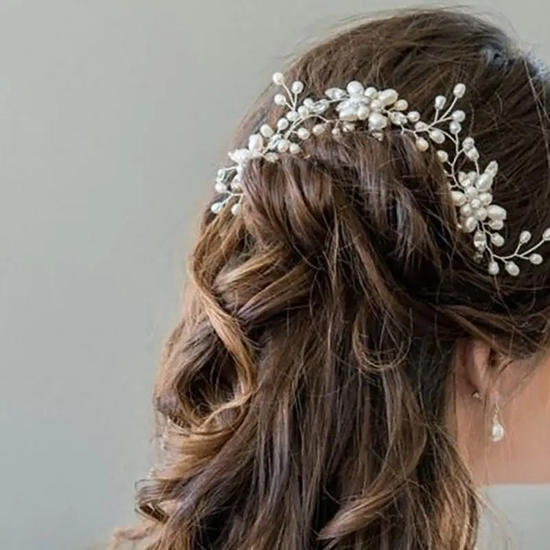 1 шт. свадебные шпильки для волос с жемчугом |