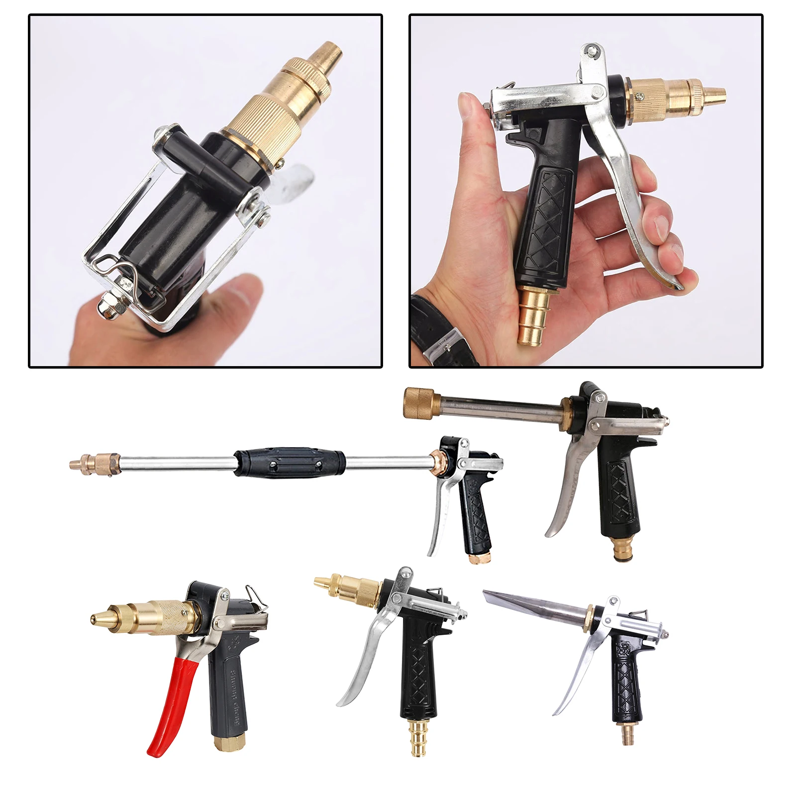 

Pressure Washer Gun High Power Washer Gun 5000 PSI Max M22 Hose Connector
