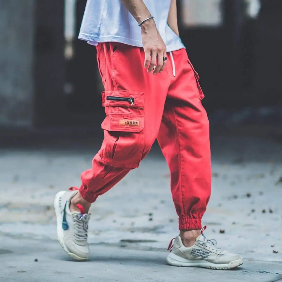 

Man Camouflage Hip Hop Streetwear Cargo Pants Mens Sweatpants Casual High Street Harem Pants