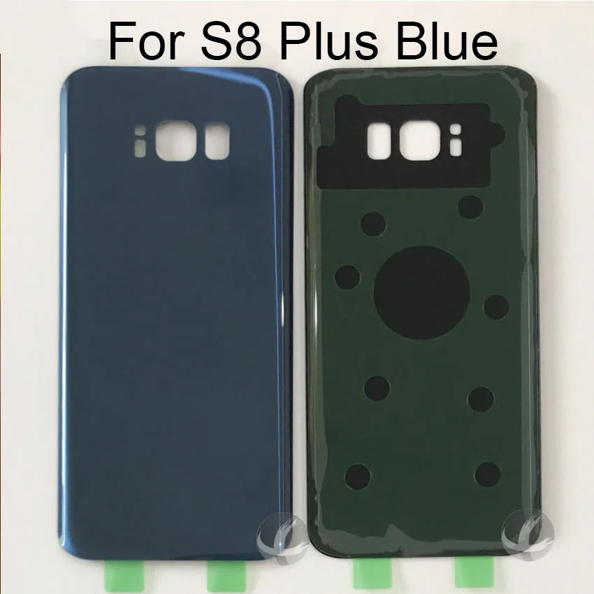 Back Glass Housing + Adhesive For Samsung Galaxy S8 Plus Rear Panel Plate Battery Cover Lid With Logo | Мобильные телефоны и