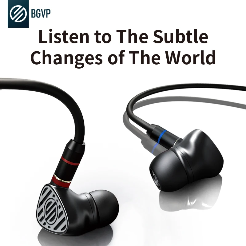 Гибридные Hi-Fi наушники BGVP DN3 1DD + 1BA наушники-вкладыши IEM Eerbuds со съемным кабелем MMCX