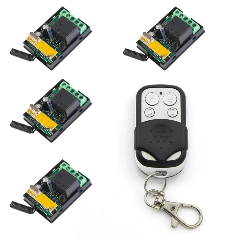 Беспроводной передатчик DC 12V 4X 1 канальный светильник дистанционного управления