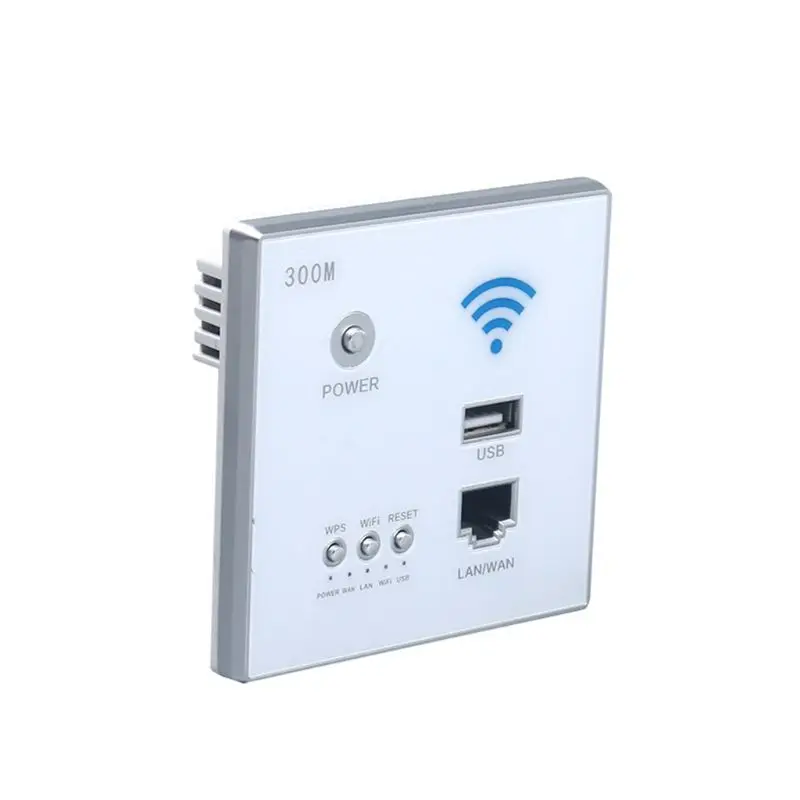 300 Мбит/с 220V смарт Беспроводной WI-FI репитер расширитель настенный встроенный