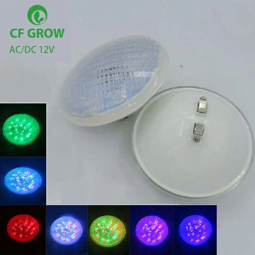 

IP68 LED Underwater Lights 24W 36W 48W 60W72W LED Fountain Pond Light DC 12V Outdoor SpotLight PAR56 RGB LED Swimming Pool Light