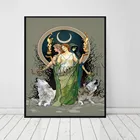 5D diy алмазная живопись таинственный богиня луны Геката плакат полная Алмазная вышивка крестиком комплект мозаика украшение дома