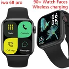 IWO68 Смарт-часы серии 6 Беспроводное зарядное устройство Bluetooth Вызов 44 мм Смарт-часы VS iwo 13 pro HW22 Plus w56 для телефонов IOS Android