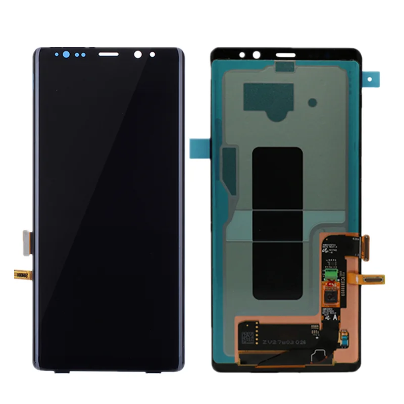 AMOLED дисплей с тенью для SAMSUNG Galaxy NOTE8 lcd N950 N950F дисплей сенсорный экран Запасные части+ рамка - Цвет: Black NO Frame