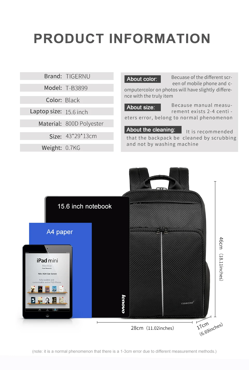 Tigernu New Classic Backpack Men High Quality Waterproof 15.6 inch Anti theft Laptop Backpack Fashion With 4.0 USB Charging