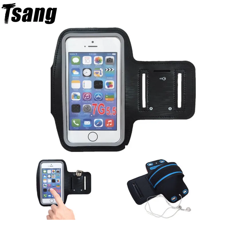 

Running Bags Men Women Armbands Touch Screen Cell Phone Arms Band Phone Case Sports Accessories for 5.2-5.8 Inch Smartphone Hot