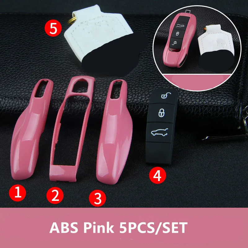5 шт. Автомобильный Дистанционный ключ чехол кейс для брелока набор Porsche Panamera Spyder