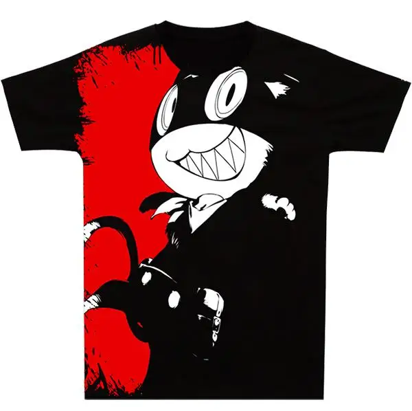 

Футболка Persona 5 P5 с 3D-принтом Persona 5 Akira Kurusu, футболка с коротким рукавом, свободная футболка