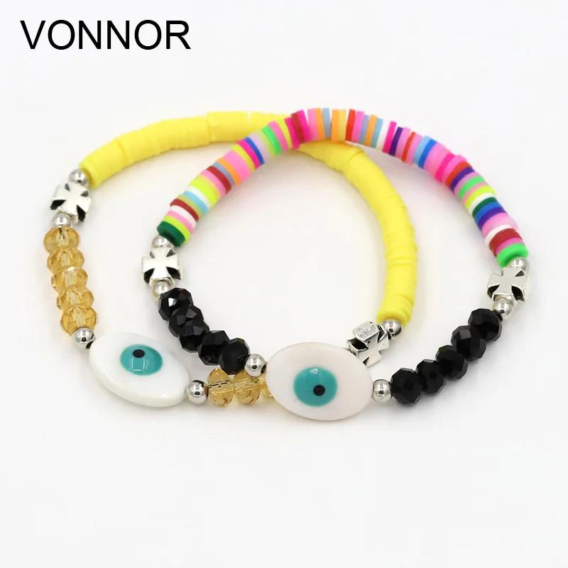 Женский браслет ручной работы ювелирное изделие полимерная глина кристальная