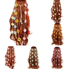 Повязка на голову с цветами, вечернее, в стиле хиппи, подсолнечника и повязка на голову с цветочным принтом корона в богемном стиле резинки для волос для женщин и девочек Регулируемый головной убор вечерние украшения