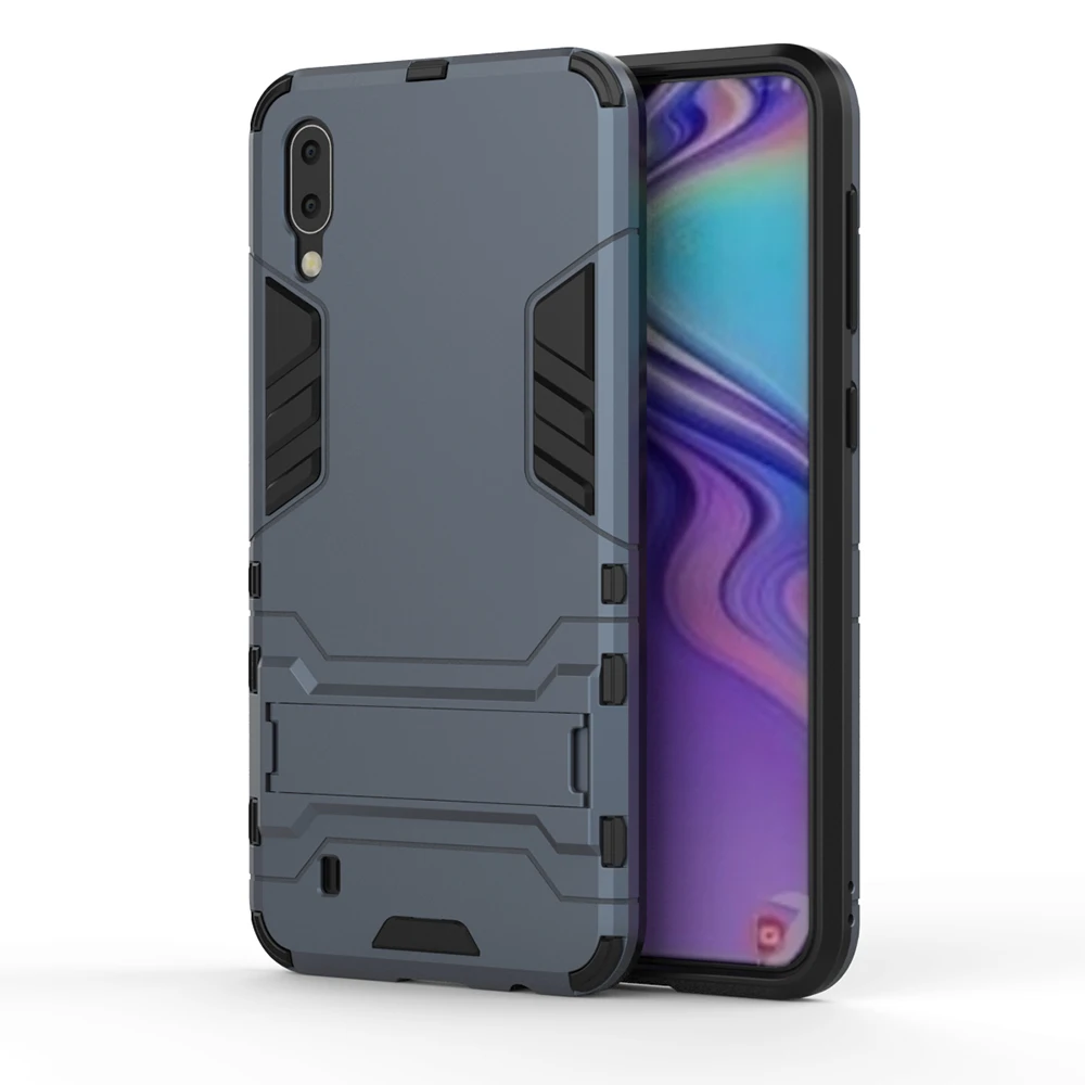 Для samsung Galaxy M10 M20 A70 A50 A30 S10 Plus чехол Роскошный Железный человек стенд жесткий