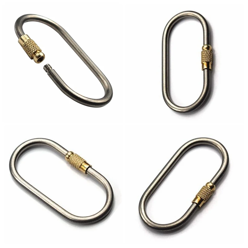 Новый переносной титановый сплав d образное кольцо карабина Крюк Пеший Туризм на