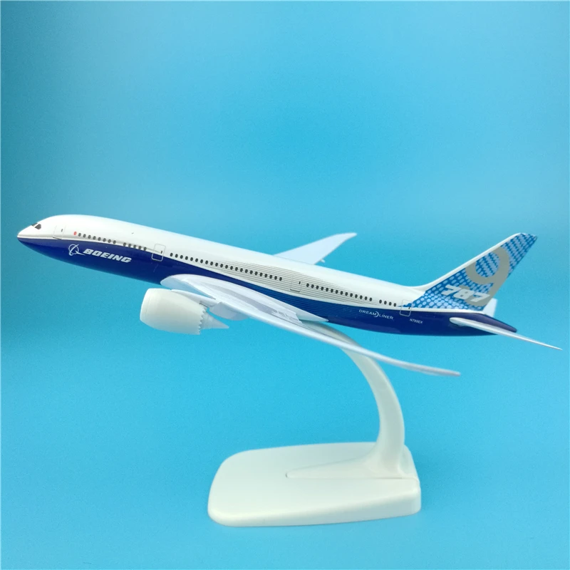 20 см Боинг 787-900 прототип металлического летательного аппарата модель самолета