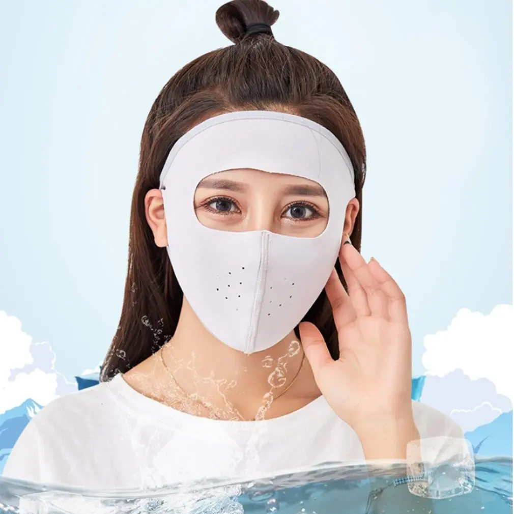 Лицевая маска от солнца УФ-стойкая ледяная Шелковая Маска трехмерная дышащая