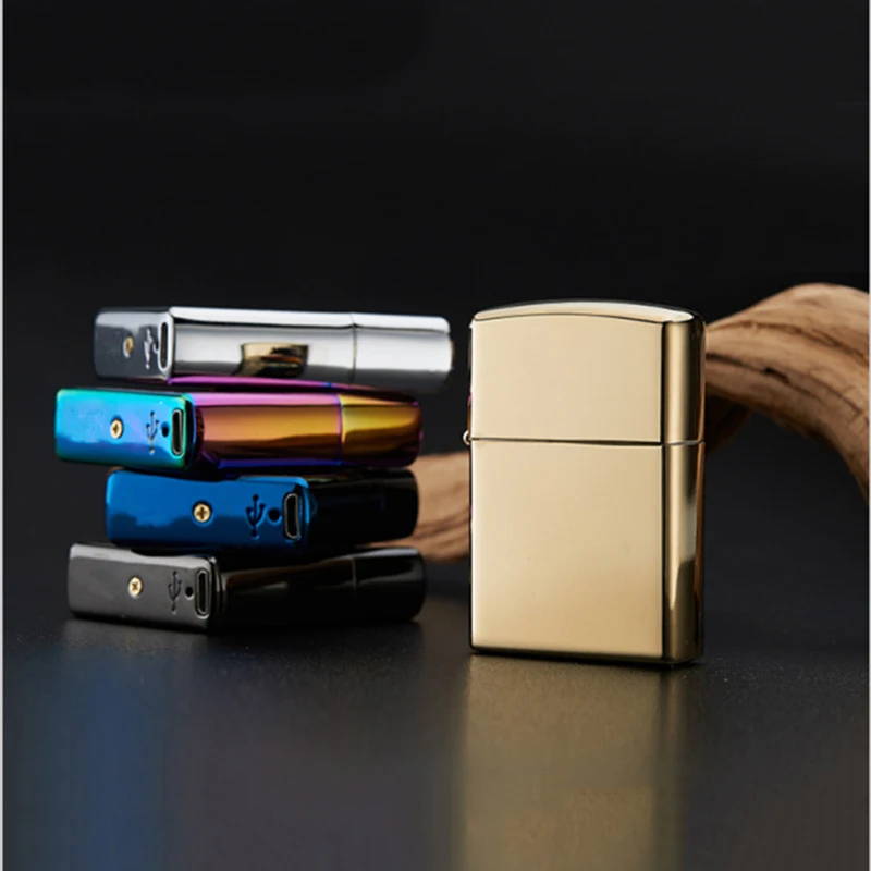 Импульсная дуговая USB Зажигалка Ветрозащитная электрическая зажигалка плазменная перезаряжаемая беспламенная металлическая электронная сигарета пьезо-зажигалка