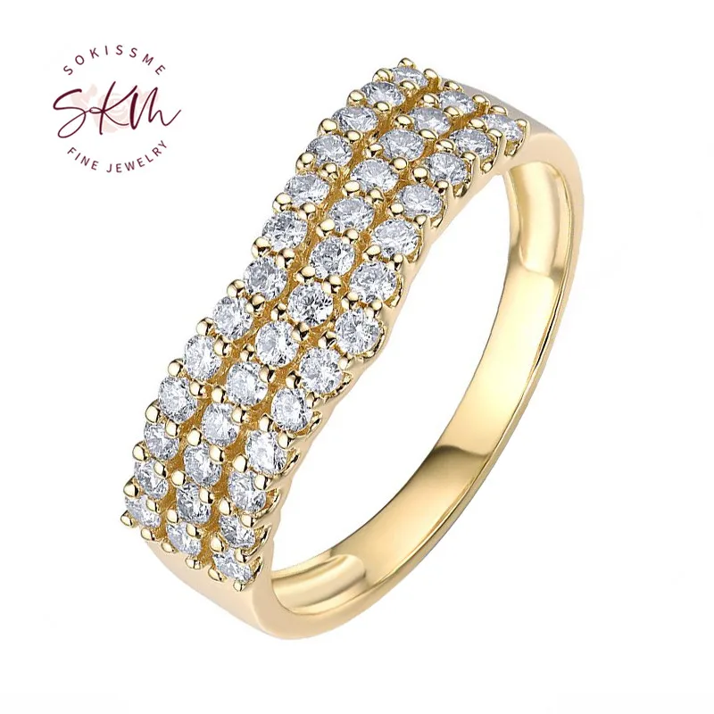 

Женское кольцо из желтого золота 14 к 585 пробы с цветком