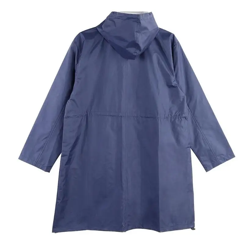Водонепроницаемая куртка от дождя длинный дождевик с капюшоном для женщин и