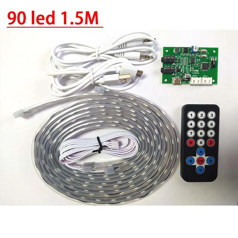 30 60 90 светодиодный красочный аудио музыкальный спектра индикатор уровня заряда