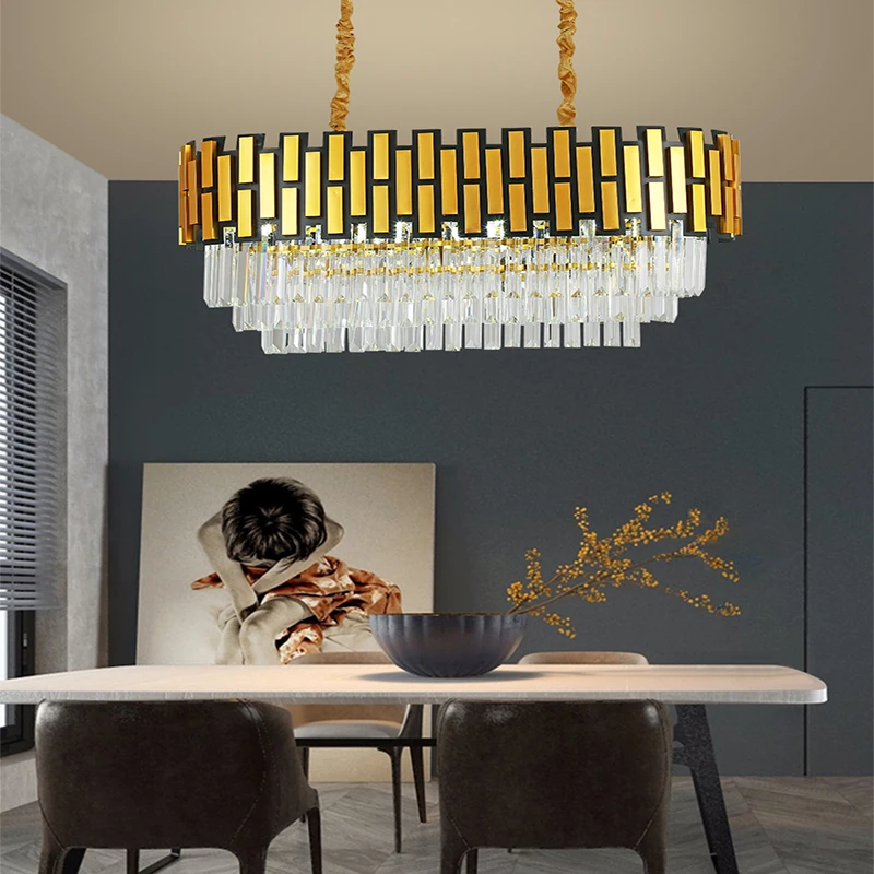 

Luxury crystal lamp living room crystal chandelier Nordic restaurant chandelier bedroom hall lamp hotel lobby lamp