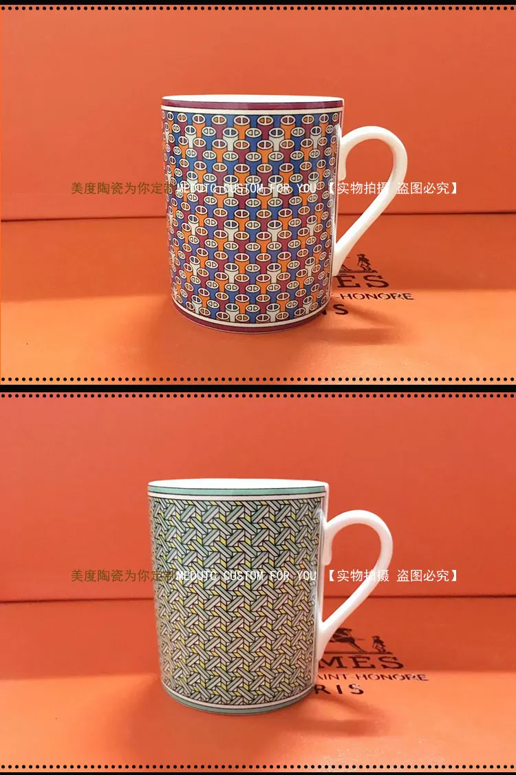 Испанский балкон кофейные кружки Китай красный тонкий костяного фарфора керамическая чашка для воды французский день чашка для воды красивая подарочная коробка