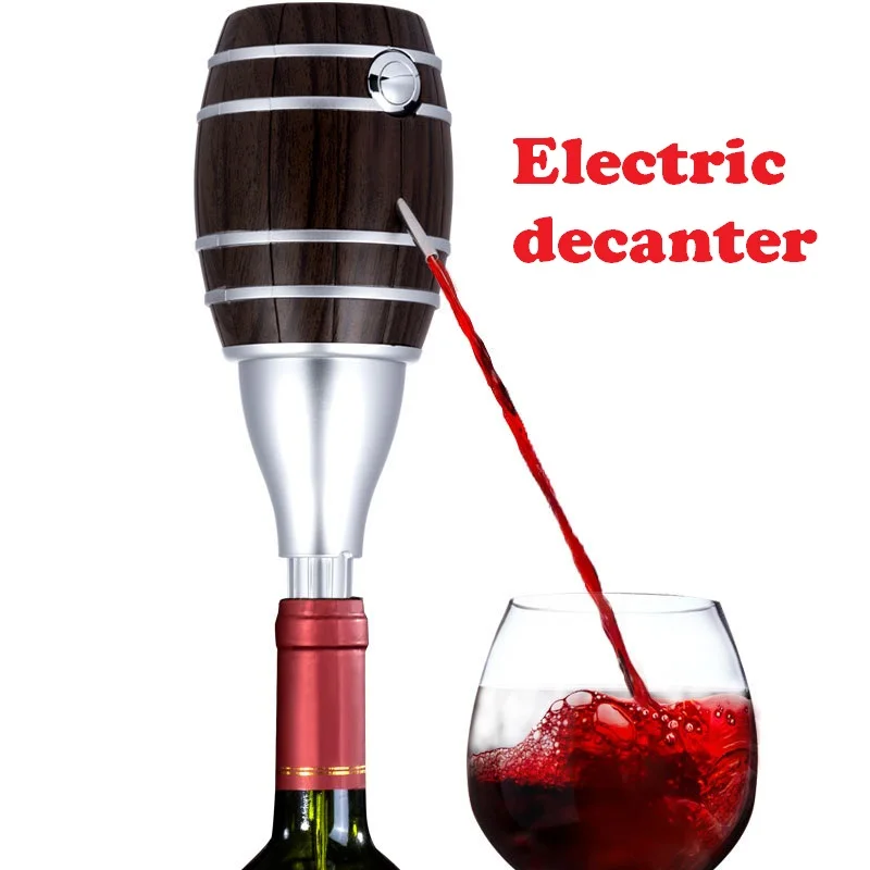Electric wine decanter fast home Chinese vintage wine automatic home charging dispenser electric decanter crystal u shaped wine decanter gift box harp swan decanter creative wine separator