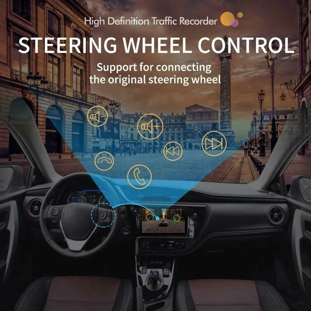 Автомагнитола 2DIN четырехъядерный процессор экран 10 1 дюйма Android GPS mp5-плеер Wi-Fi BT