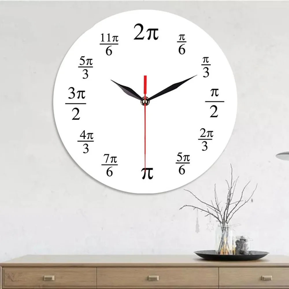 Новые акриловые тихие красивые часы спальня гостиная Математика Pi креативные
