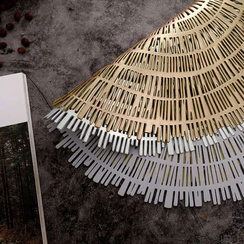 ПВХ полые Нескользящие кухонные салфетки в скандинавском стиле изоляционная