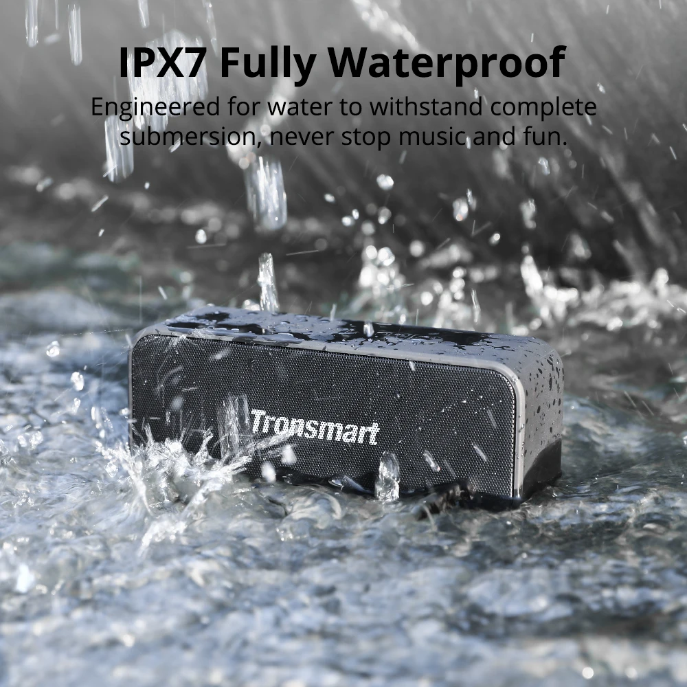 Портативная колонка Tronsmart T2 Plus Bluetooth 5 0 20 Вт 3600 мАч 24H IPX7 звуковая панель TWS