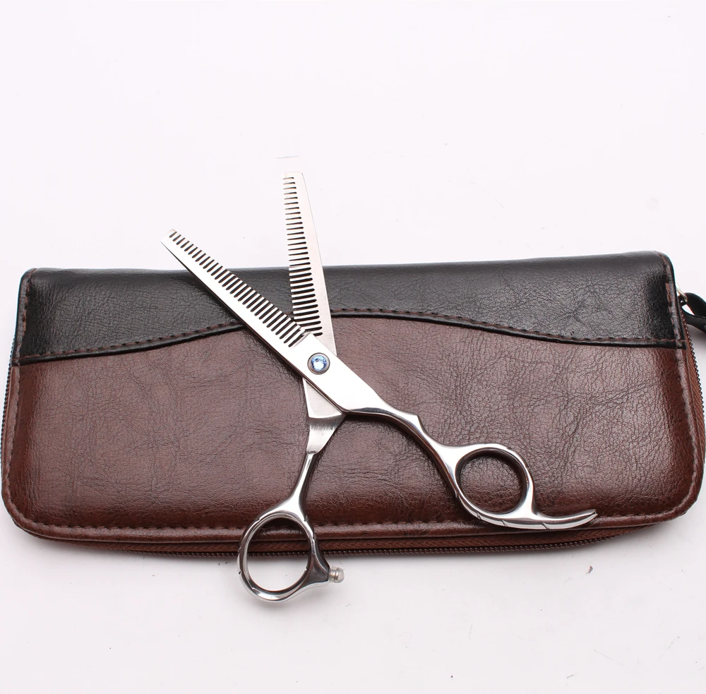 

5.5" 6.0" Engraving Logo Thinning Scissors Double Side Teeth Professional Hairdressing Scissors Styling Tool Hair Scissors C2001