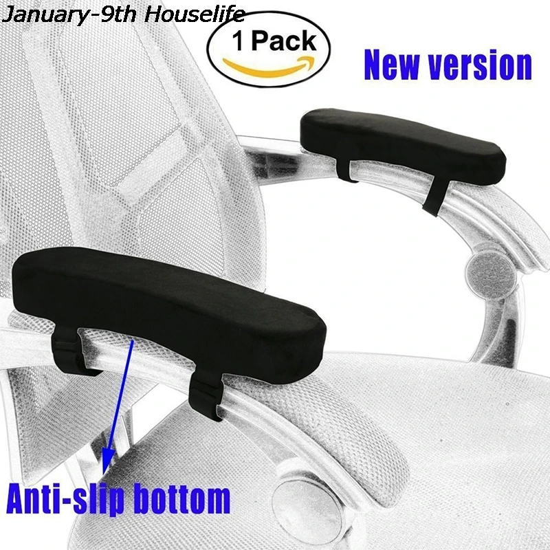 

1pc Armrest Pads Covers Foam Elbow Pillow Forearm Pressure Relief Arm Rest Cover For Office Chairs Wheelchair Comfy Chair