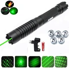 Охотничий мощный зеленый лазер G009 с регулируемым фокусом, горение 500 нм, от 10000 до М, Лазерный диапазон, фонарик, сисветильник