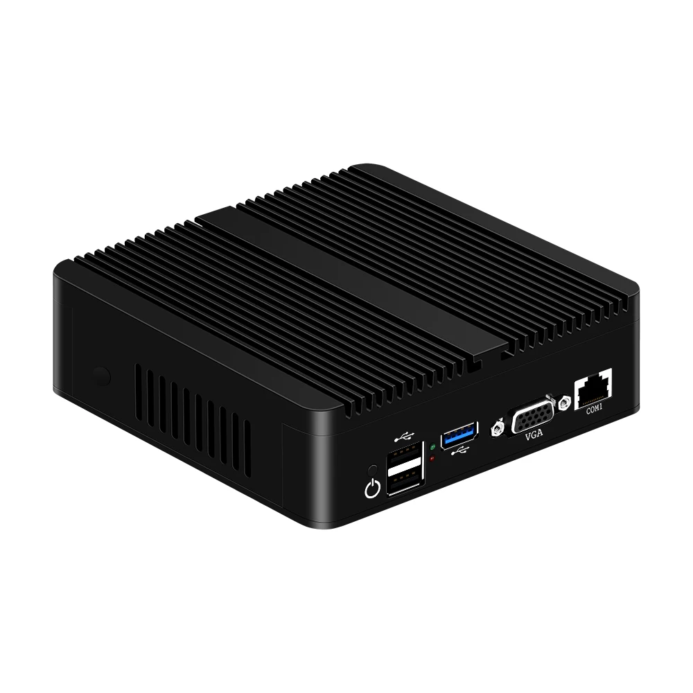 Мини ПК кулер 4 ядерный Celeron J1900 N2830 * Gigabit Ethernet LAN брандмауэр маршрутизатор Windows 10Ubuntu