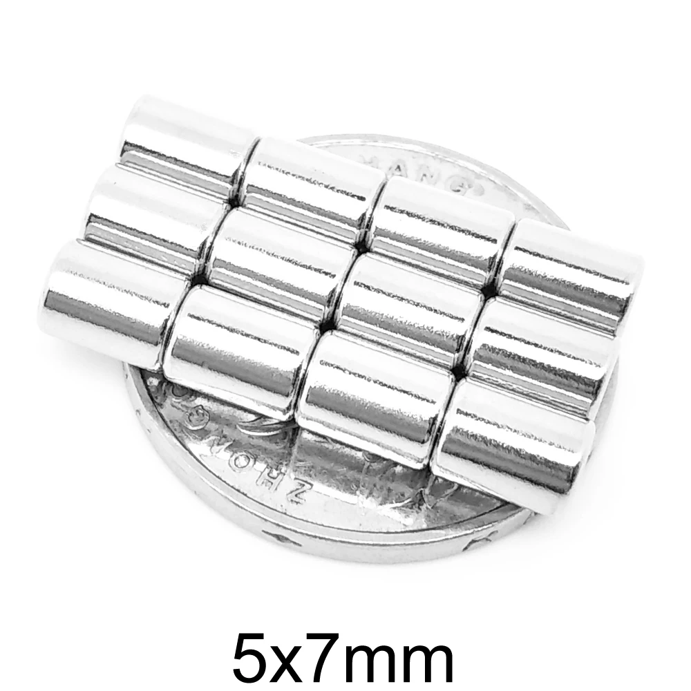 

Неодимовый магнит NdFeB N35, 20-500 шт., 5 х7 мм, 5 х7 мм