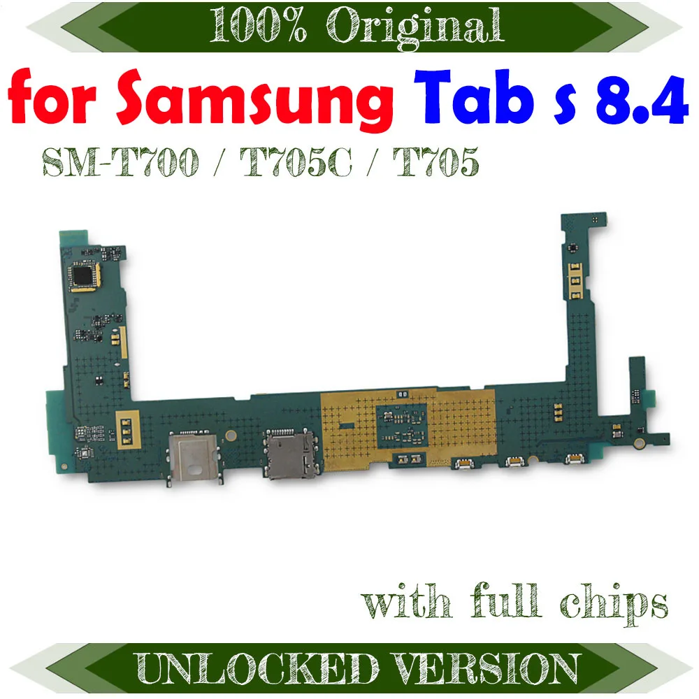 Полностью Рабочая оригинальная плата для Samsung Galaxy Tab S 8 4 T700 / T705C/T705 Wi Fi версия