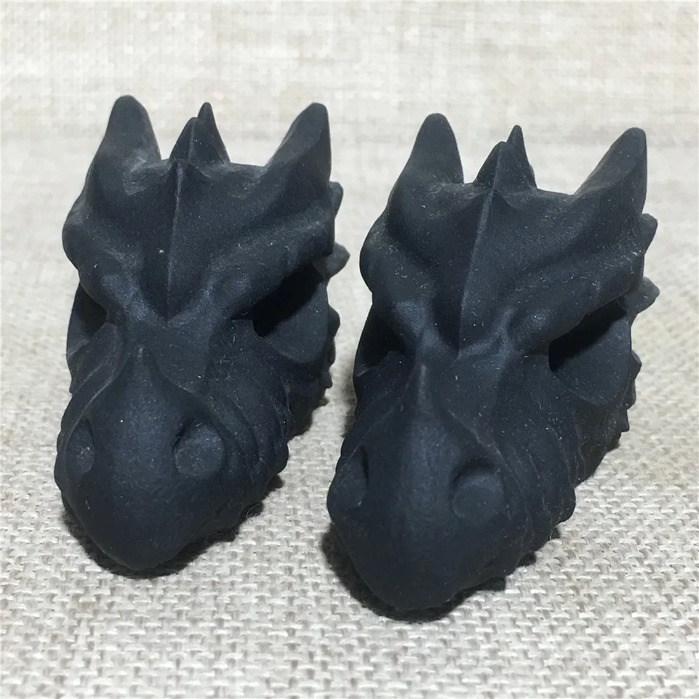 

Natural Obsidian Dargon Head Home Decor Craft Black Quartz Crystals Stone Ornament Wicca Chakra Meditation Energy Healing