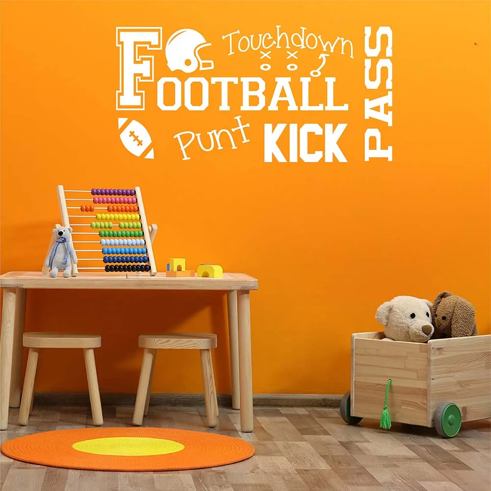 

Football Wall Decal Decal for Nursery Football Wall Sticker 909Q