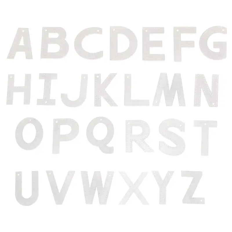 

26 шт. Сделай Сам искусственная кожа 26 Английских Букв брелок подвеска форма шитье Узор Акриловый шаблон комплект кожаная форма