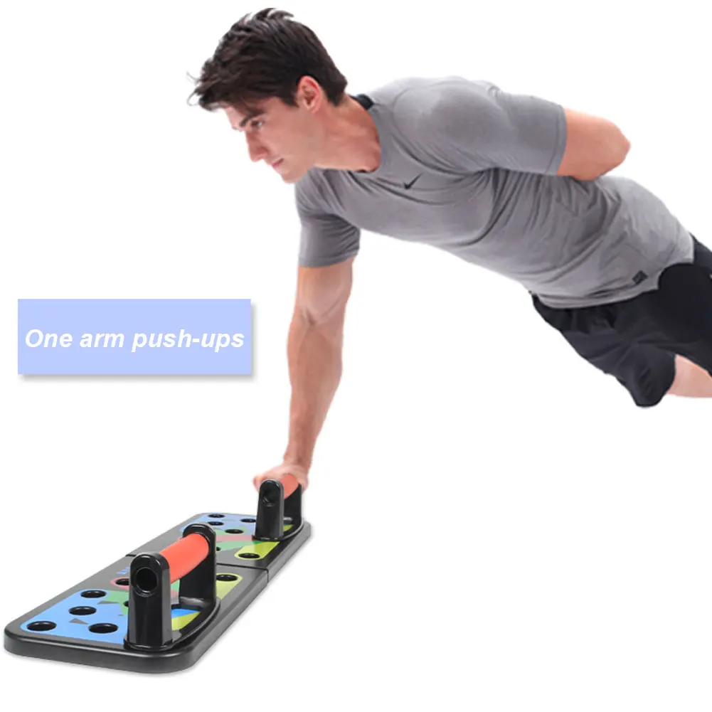 

Push Up Rack Board System Pro Fitness Workout Train Gym Exercise Pushup Foldable Board Push Up Board