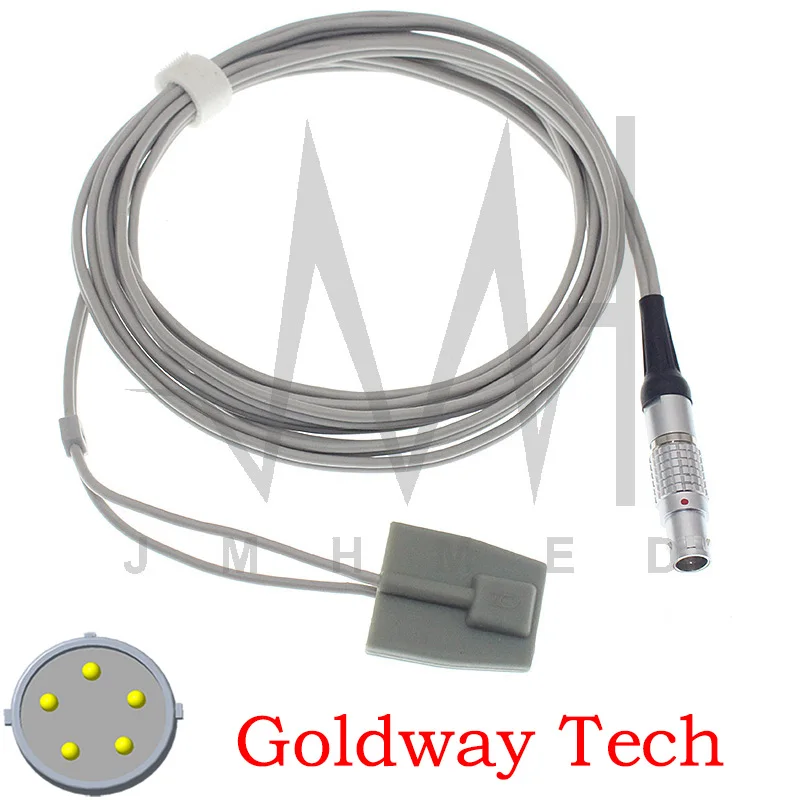 

Compatible with spo2 sensor of Goldway UT40000A UT4000C monitor,5pin 3m Finger/Ear oximetry cable