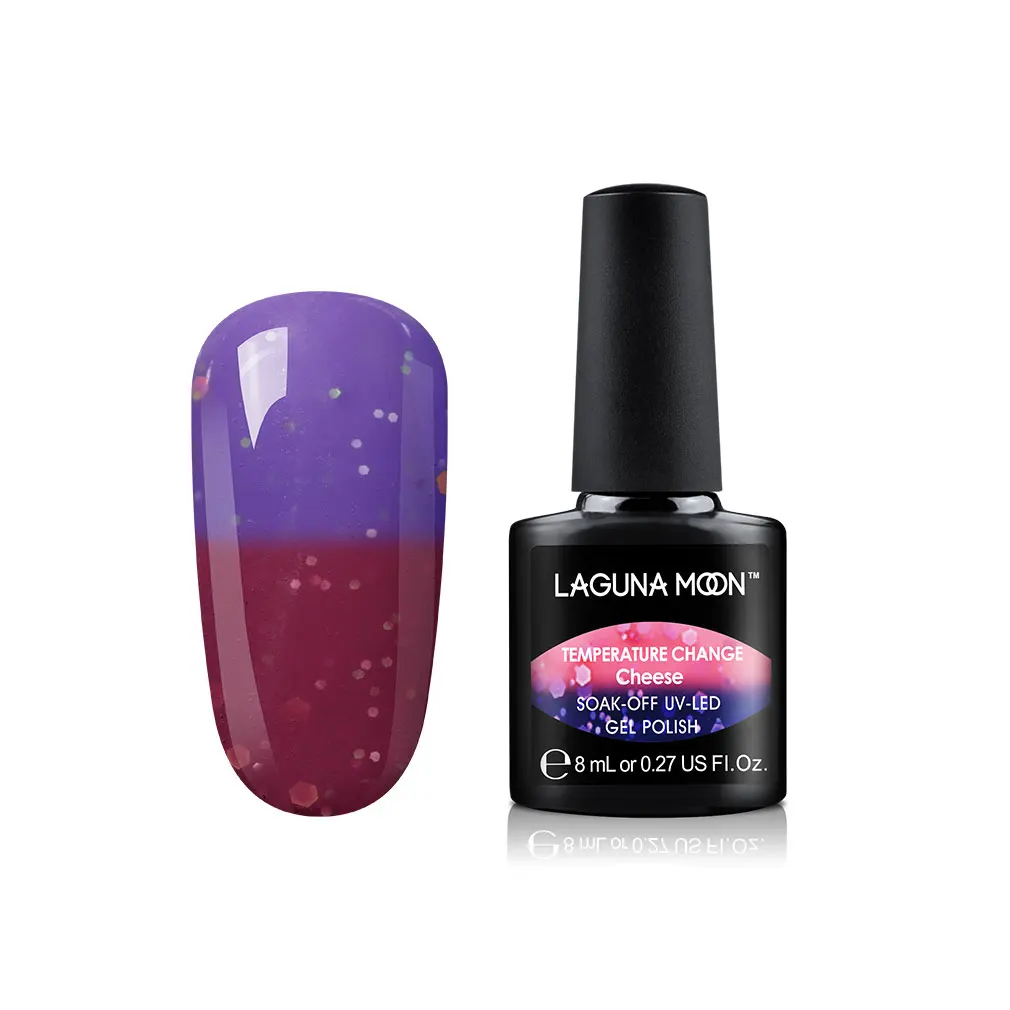 Lagunamoon 8ml Cheese Change Color UV Gel Nail Polish Temperature Change Color Soak Off Nail Art Varnish Gellak Hybrid Lacquer - Цвет: 30