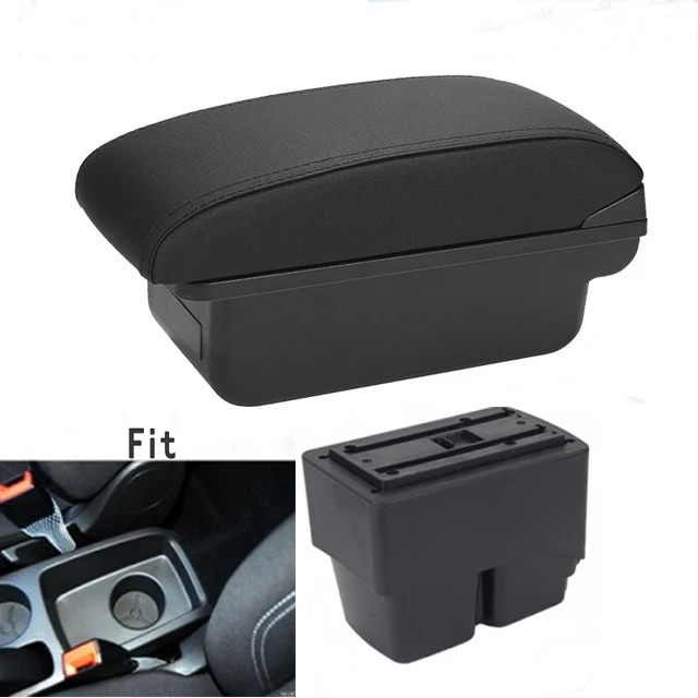

Подлокотник для Ford Fiesta MK6 7, автомобильная центральная консоль, чехол для хранения, налокотник с подстаканником и USB-интерфейсом