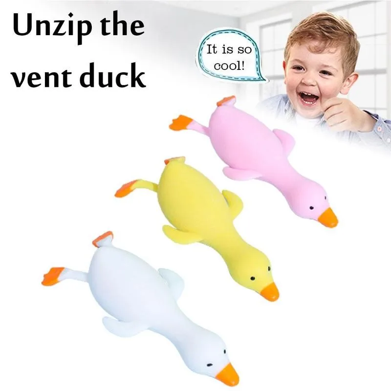 

Unzip The Vent Duck Fidget Sensory Decompression Toy Autism Anxiety Relief Stress Squishy Slow Rising Squeeze Funny Gift