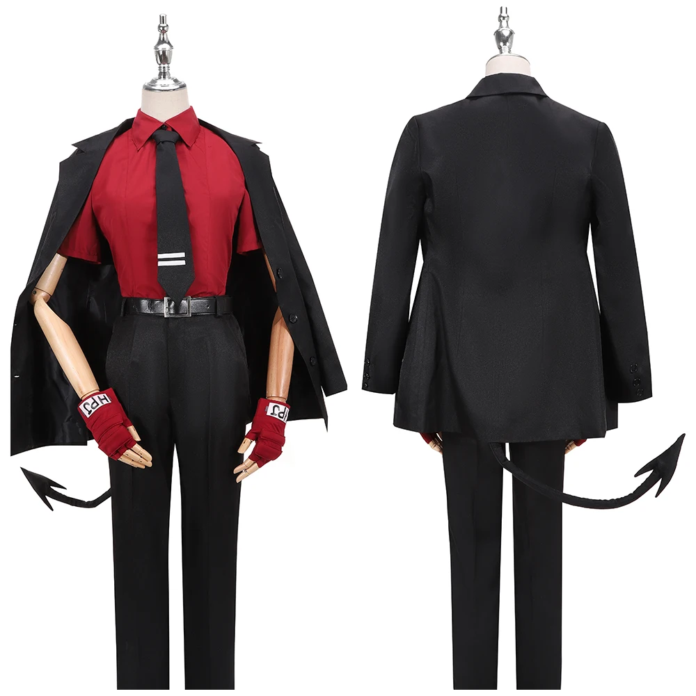 Костюм для косплея блейзер рубашка штаны хвост уши Хэллоуин костюм демона |