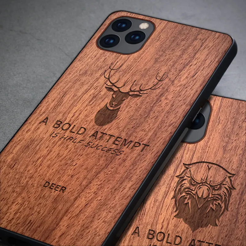 Techase для iPhone 11 Pro чехлы с медведем сова олень волк орел телефонов животными