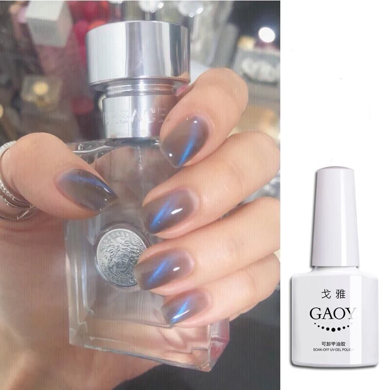 7 3 мл магнитный лак для ногтей с эффектом кошачий глаз голографический Хамелеон